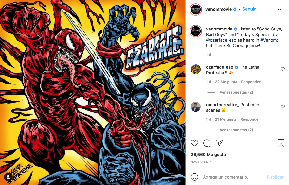 $!En “Venom: Carnage Liberado”, el actor nominado al Premio de la Academia, Tom Hardy, regresa a la pantalla como el letal protector Venom, uno de los personajes más grandes y complejos de Marvel.