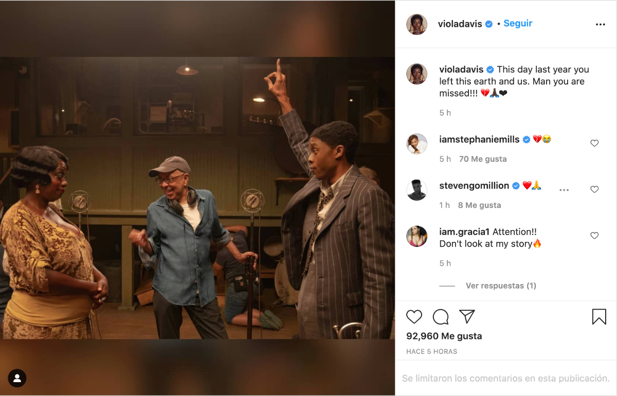 $!Viola Davis trabajó con el actor en su última película en Netflix.