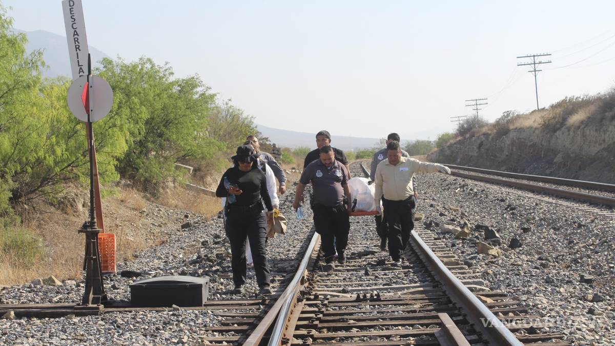 Encuentran el cuerpo de un hombre en las vías del tren, en Saltillo