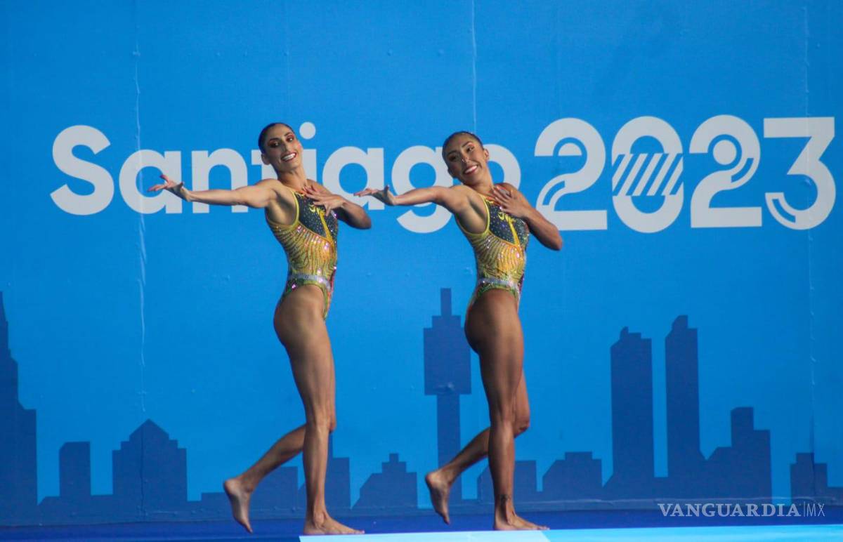 $!Las aztecas demostraron su destreza en la prueba de dueto.