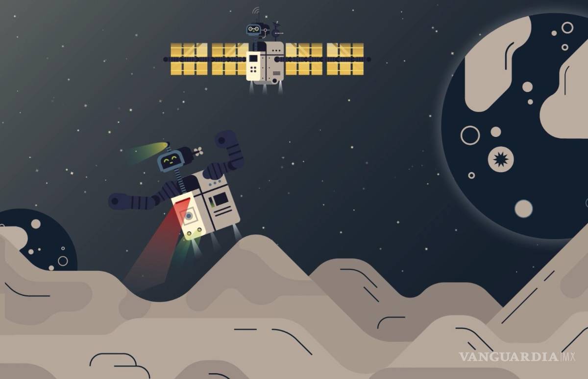 $!CubeSat Milani decodifica asteroide desde arriba. CubeSat Juventus escanea superficie de cerca con radar (Ilustración ESA). EFE/ESA