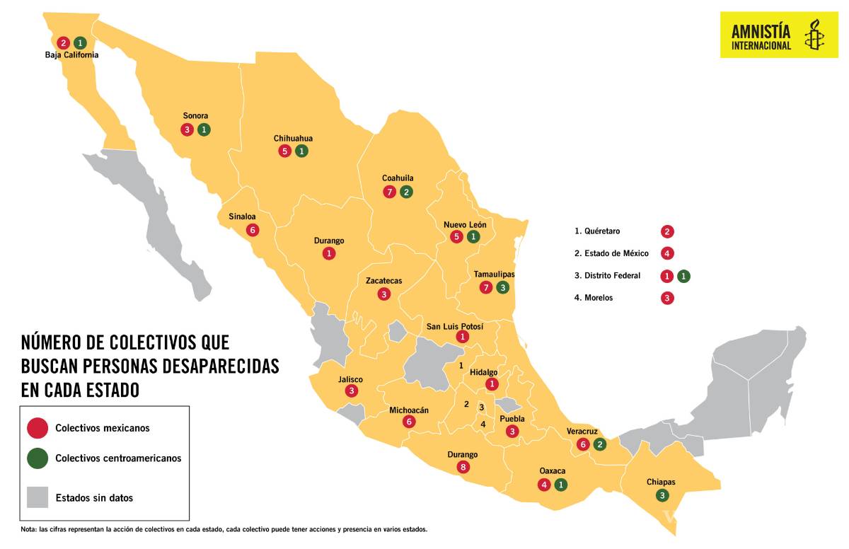 $!Autoridades mexicanas, incapaces de impartir justicia en desapariciones forzadas: AI