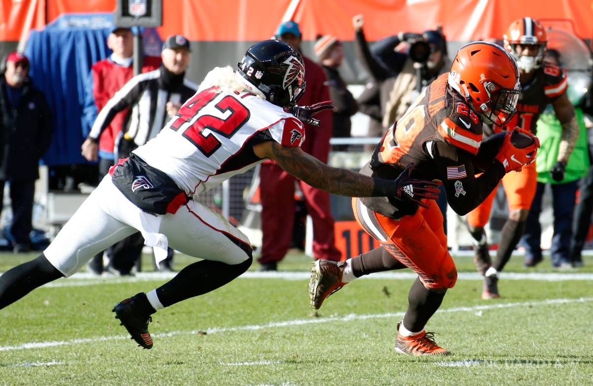 $!Mayfield y los Browns neutralizan a los Falcons y sacan un inesperado triunfo