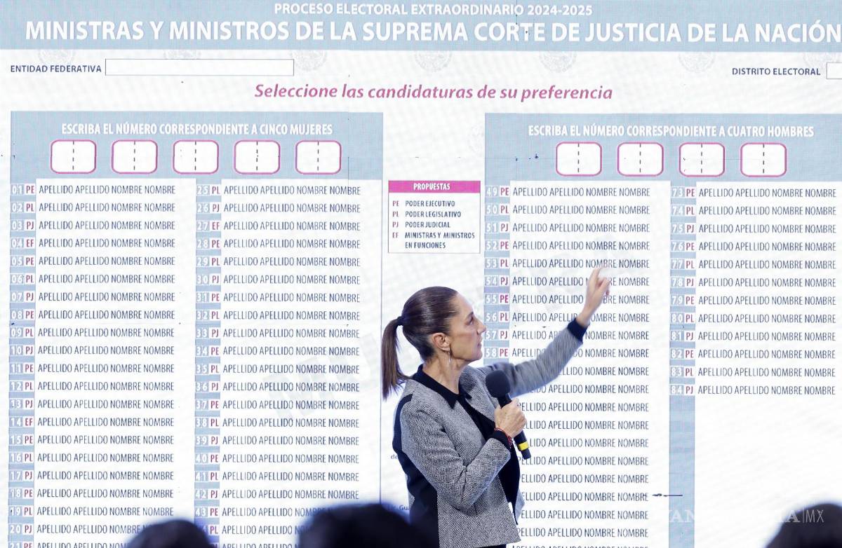 $!La presidenta de México, Claudia Sheinbaum, hizo un llamado a millones de mexicanos y mexicanas a salir a votar este domingo 1 de junio.