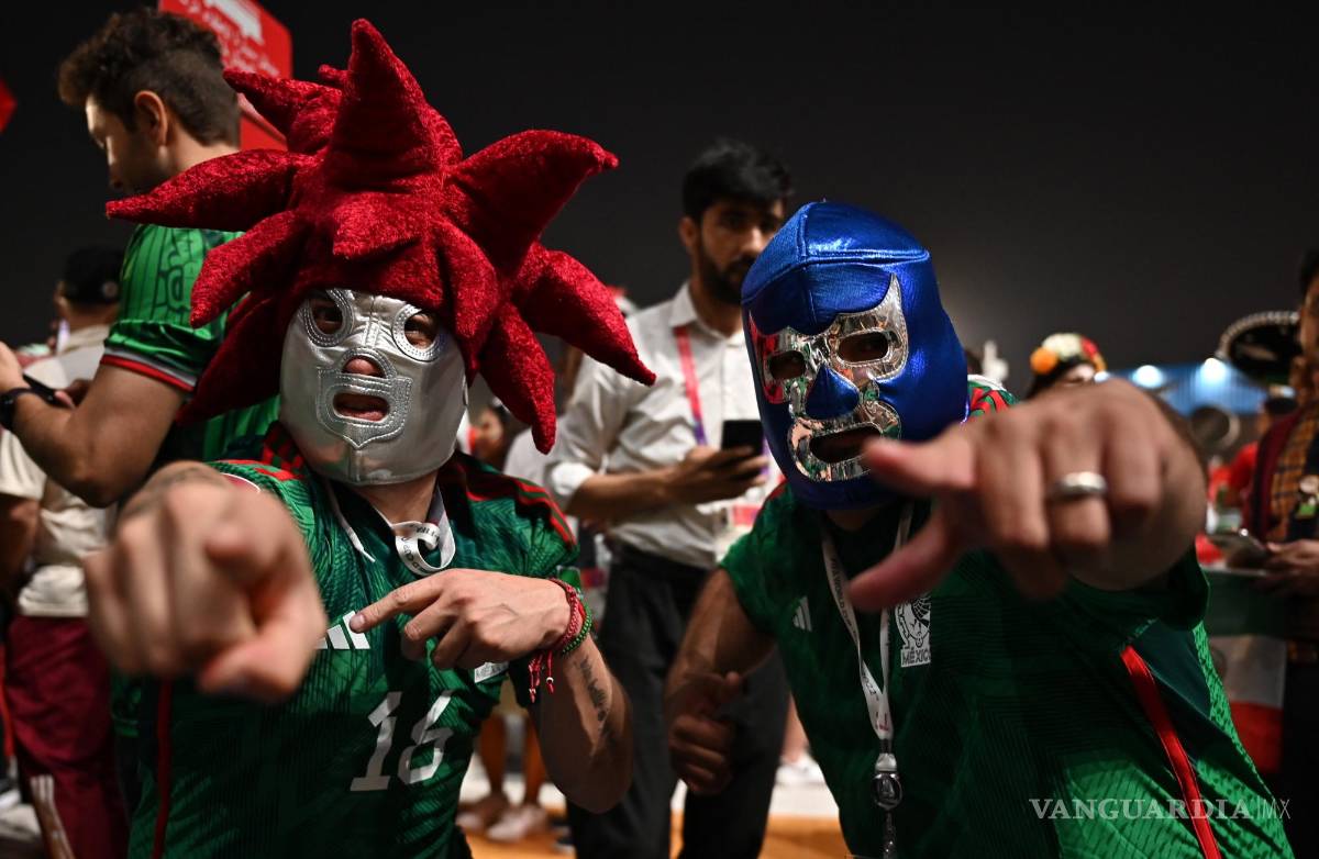 $!Seguidores de México antes del partido de la Copa Mundial de la FIFA 2022 entre México y Polonia en el Estadio 947 en Doha, Qatar.