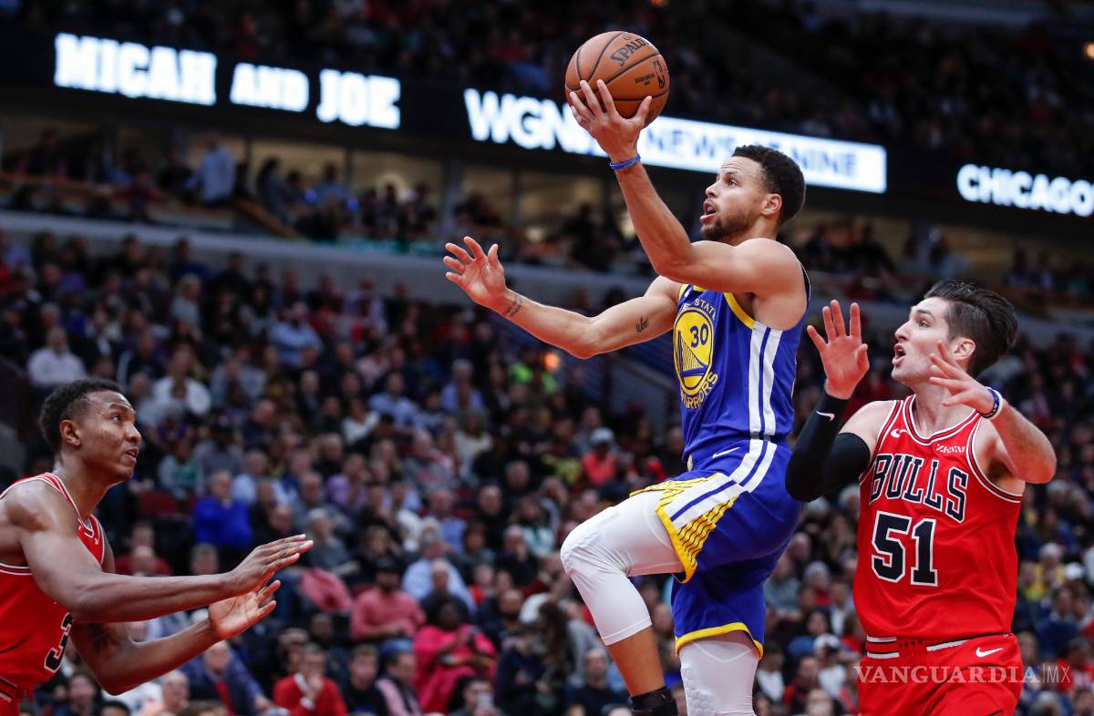 $!Warriors rompe récords de triples y puntos en la NBA ante los Bulls ¡apenas en la primera mitad!
