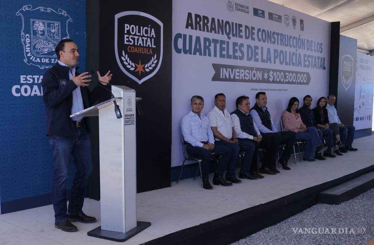 $!Inicia construcción de cuartel de la Policía Estatal en El Huachichil, en Arteaga