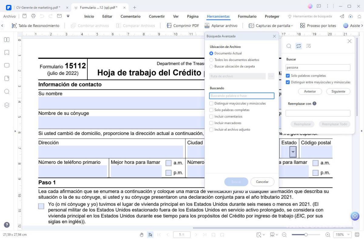 $!Búsqueda y organización de la información.
