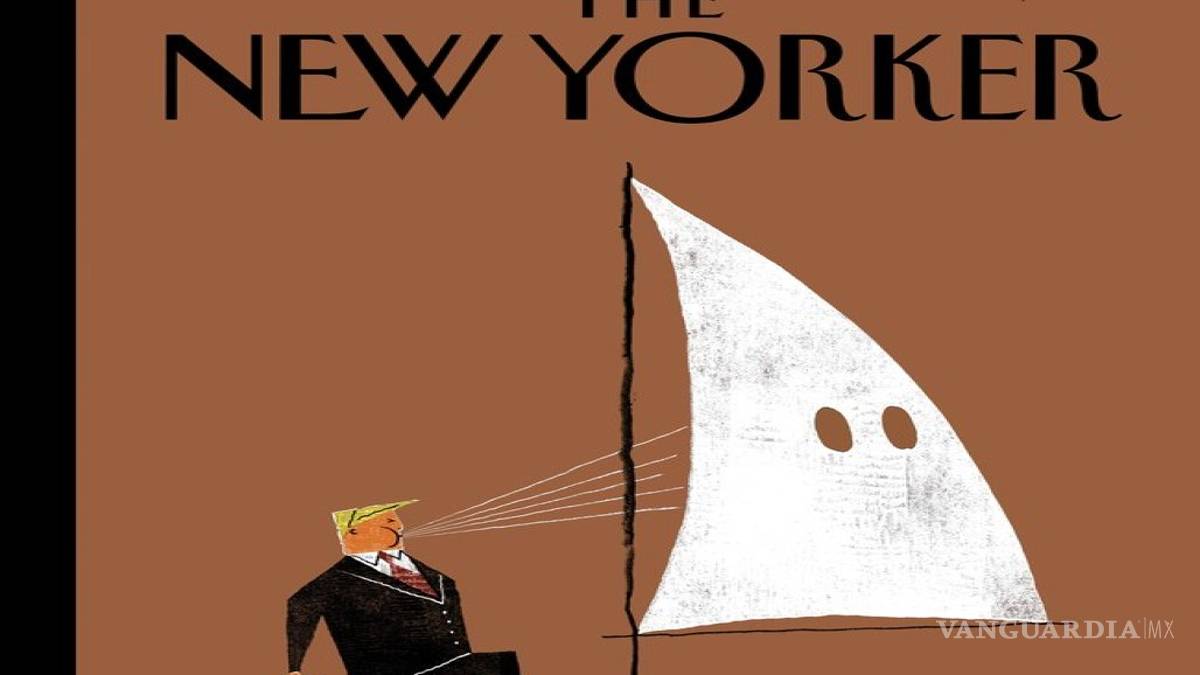 La próxima portada de New Yorker, representa a Trump que sopla un velero 'Ku Klux Klan'