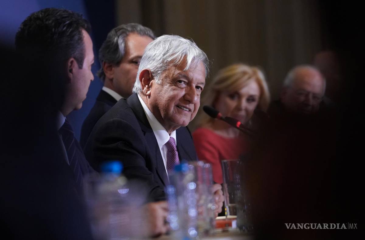 $!AMLO con el Consejo Mexicano de Negocios. Foto presidencia de México.