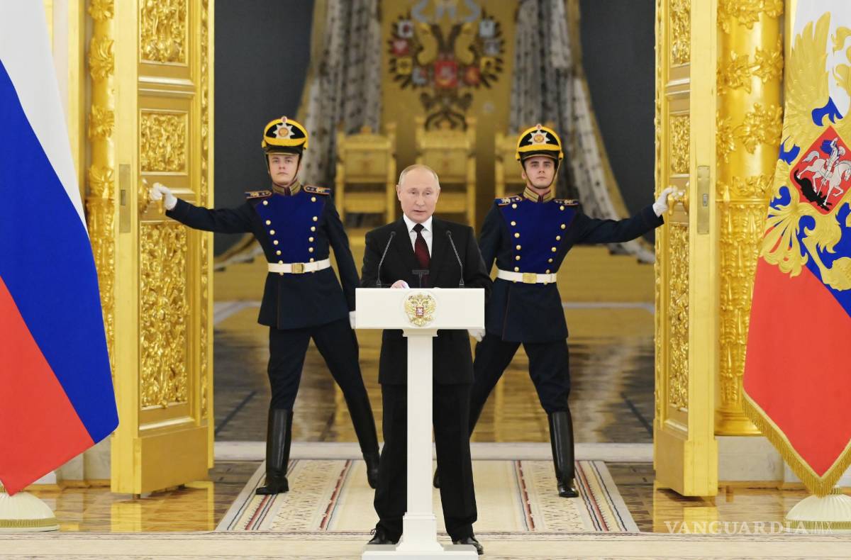$!El presidente ruso, Vladimir Putin en el Kremlin, en Moscú, Rusia.