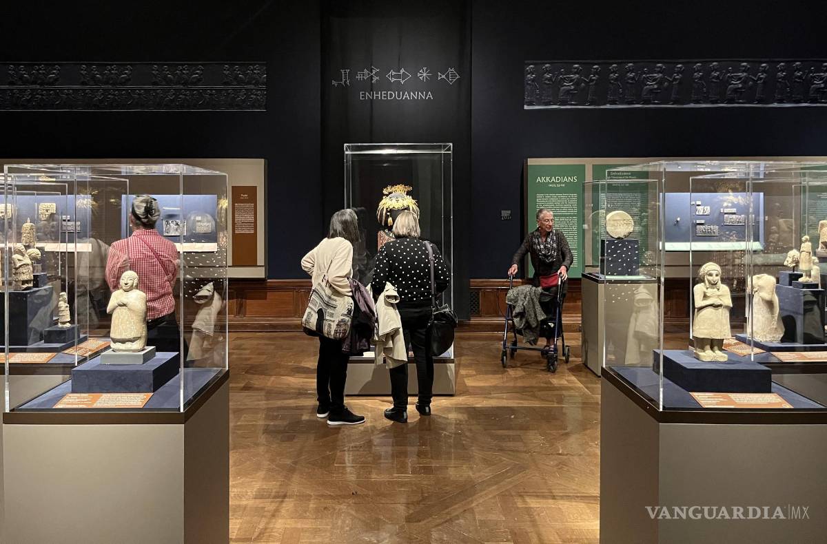$!Vista de la exposición “She Who Wrote” sobre las mujeres en Mesopotamia en la Morgan Museum and Library de Nueva York.