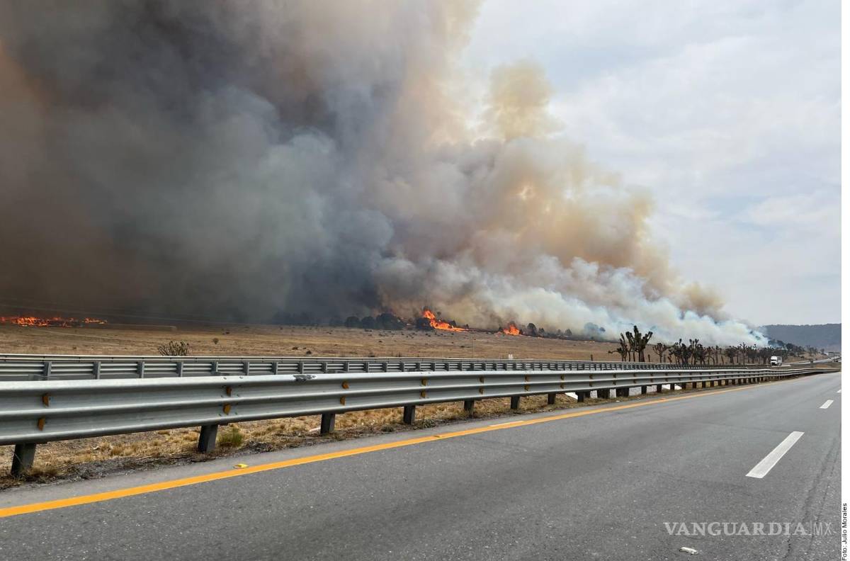 $!Se desata incendio forestal en Huachichil; cae presunto responsable de causarlo
