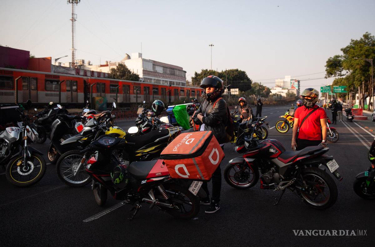 $!Este viernes 15 de mayo se realiza en México un paro de aplicaciones de transporte y reparto.