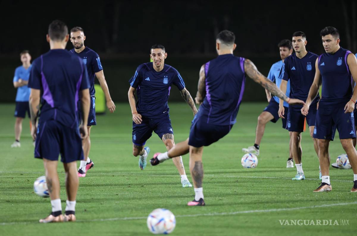 $!Jugadores de Argentina en entrenamiento en Doha.