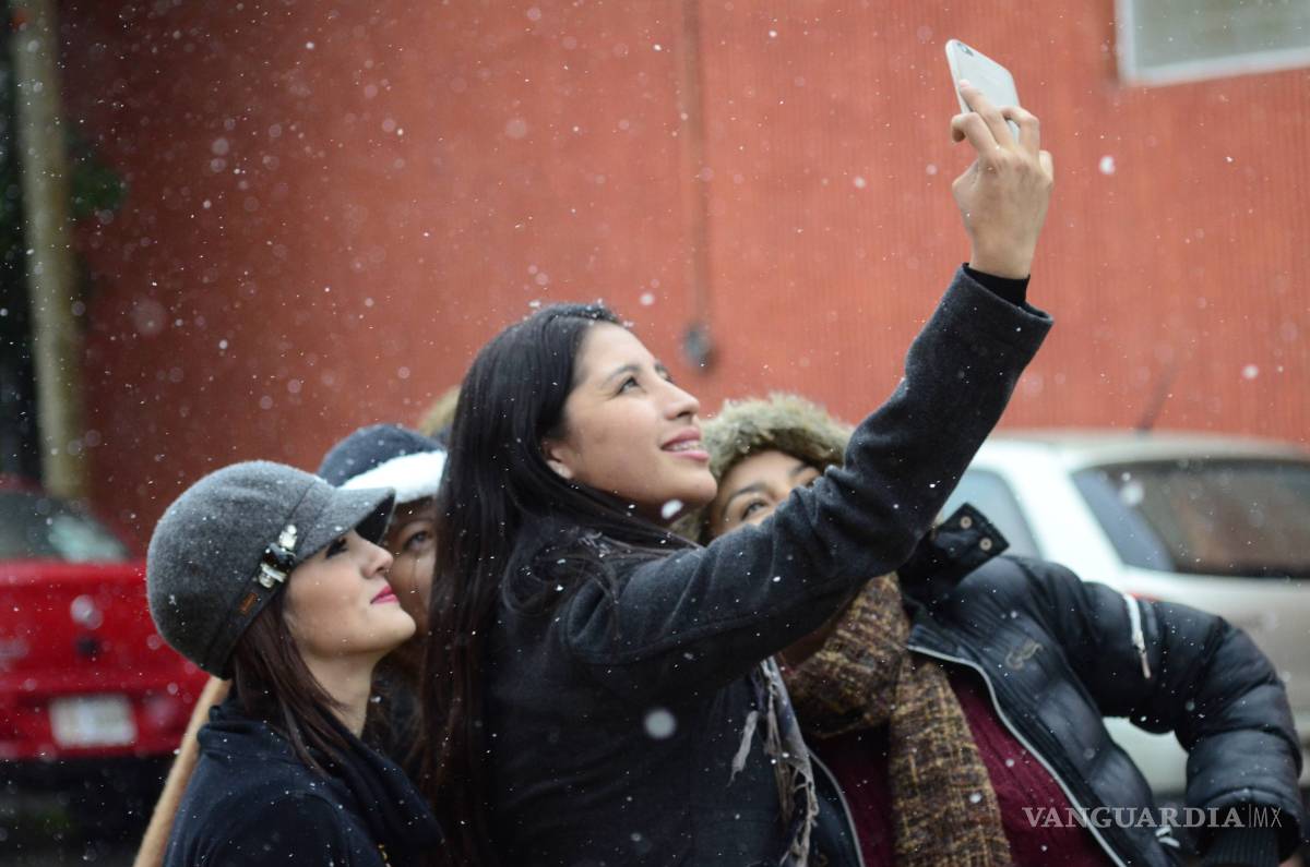 $!Cae aguanieve en Saltillo