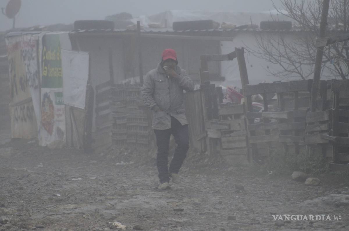 $!Cae aguanieve en Saltillo