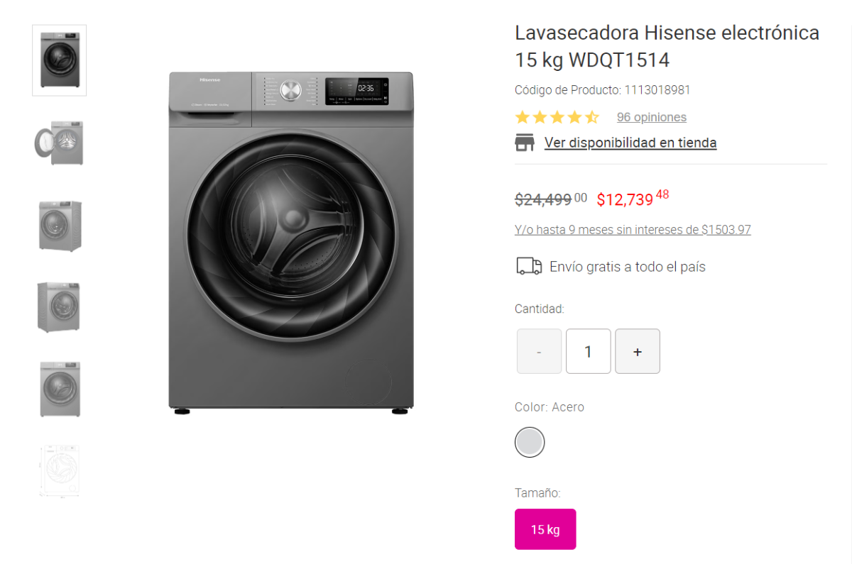 $!Venta Nocturna de Liverpool 2024: Estos son las LAVADORAS y SECADORAS con la mejor oferta