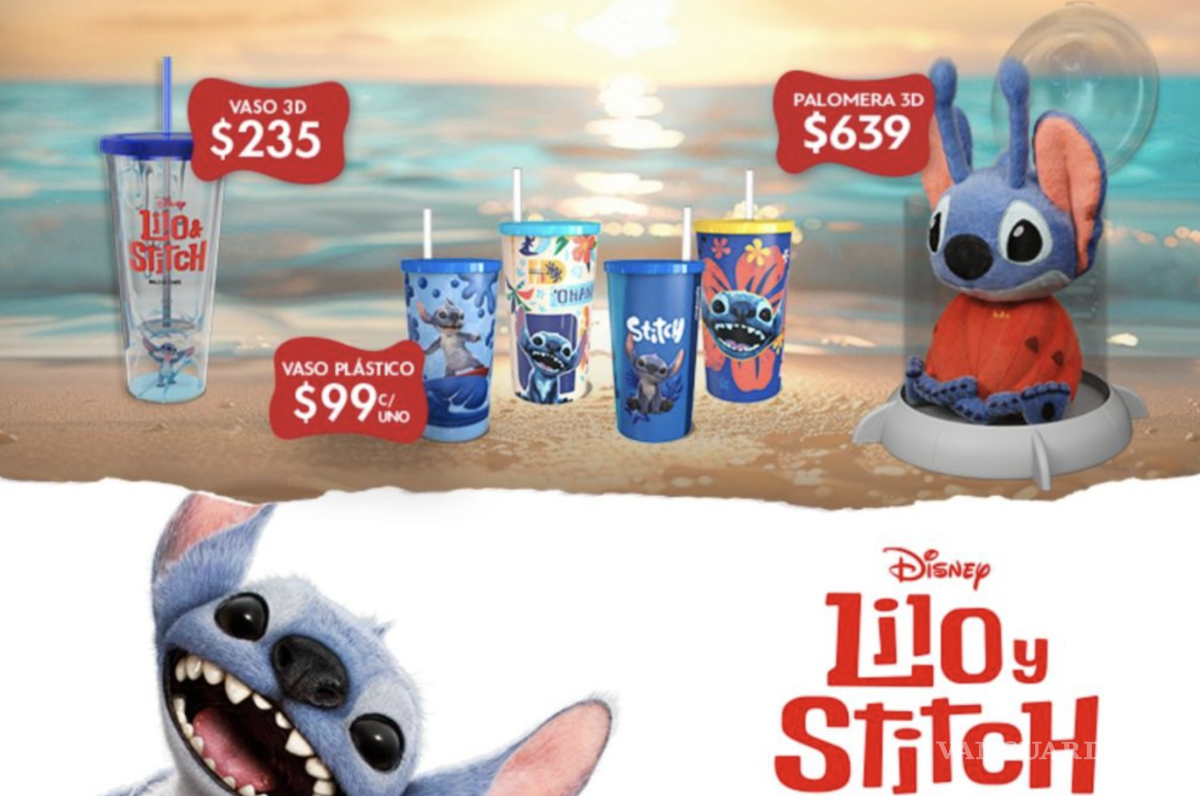 $!Cinépolis apostó por una versión premium: una palomera tipo cápsula que incluye un peluche de Stitch en su interior.