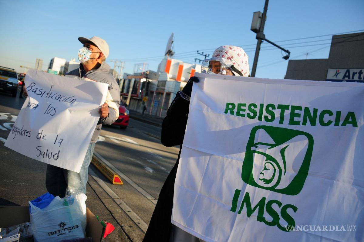 $!Trabajadores del IMSS realizarán una movilización este jueves 24 de septiembre.