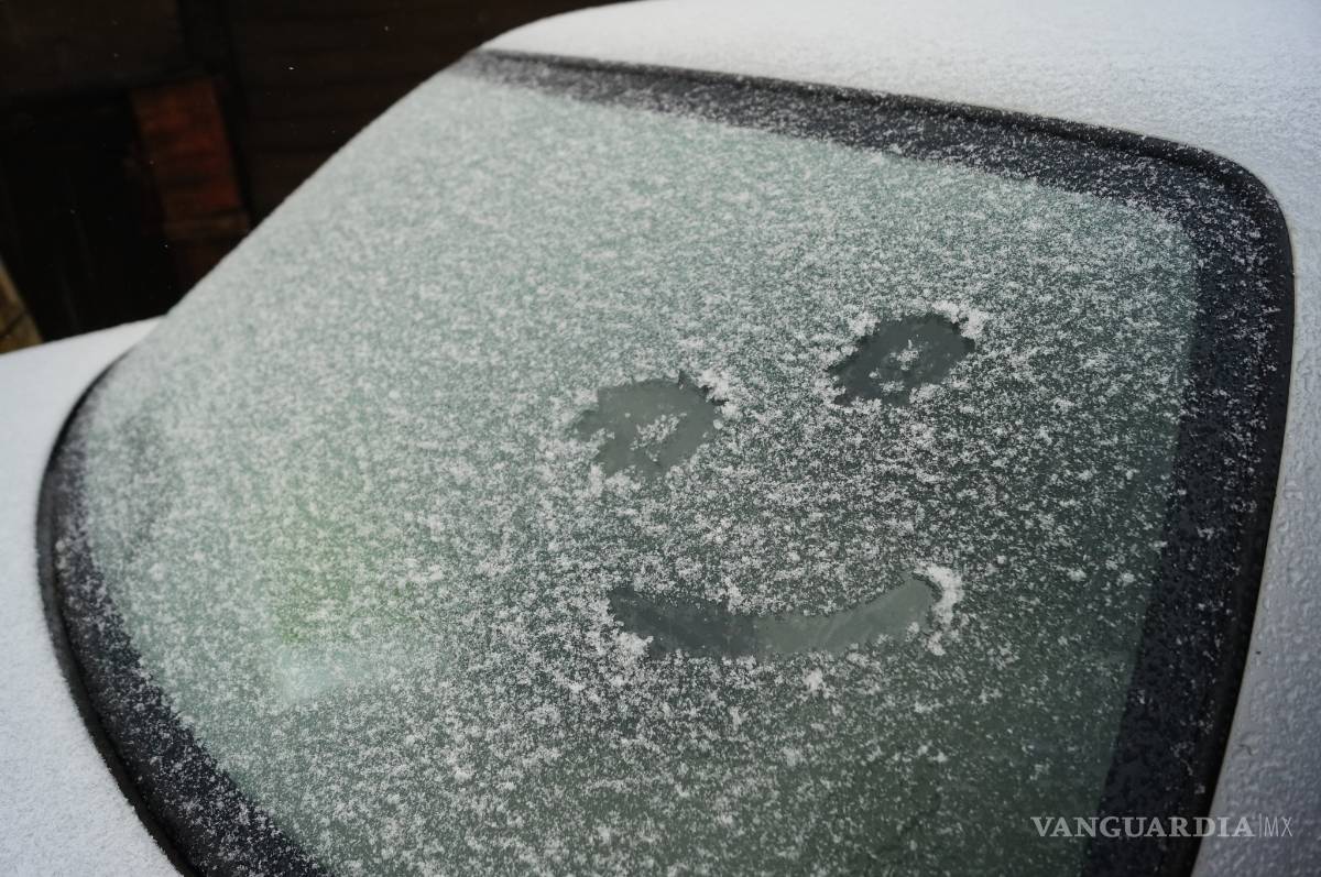 $!Cae aguanieve en Saltillo