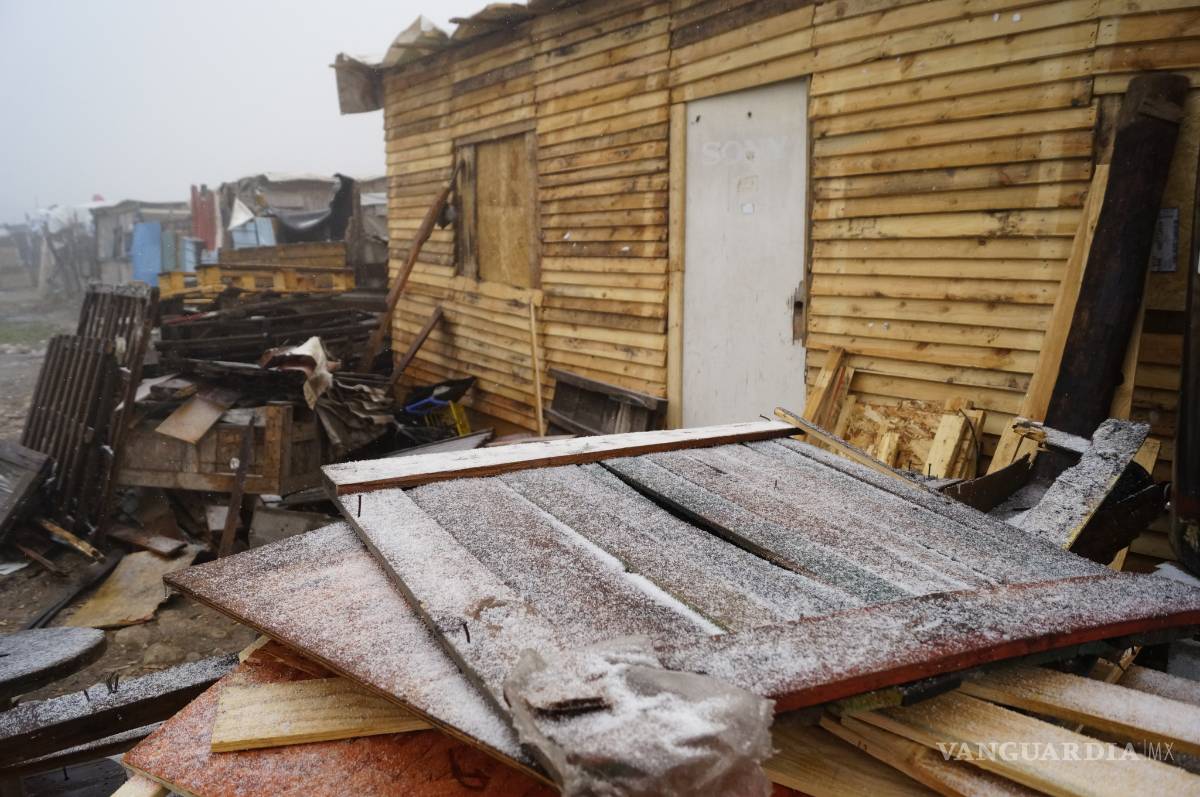 $!Cae aguanieve en Saltillo