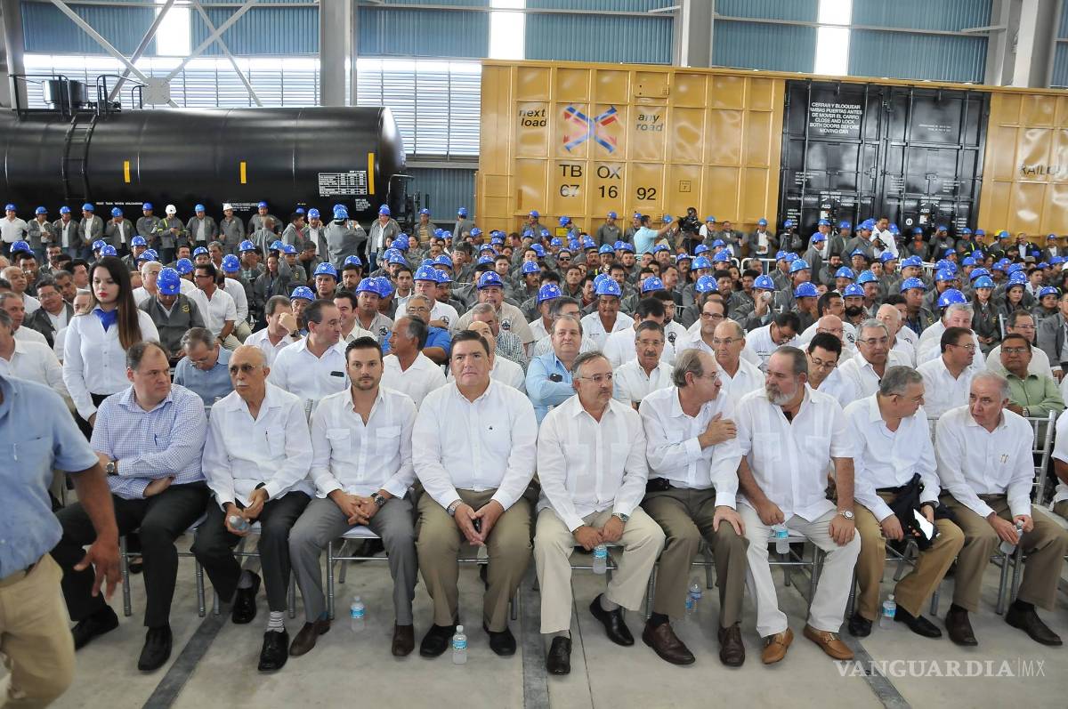 $!Secretario de Marina inaugura Planta de Normalizado de Placa en AHMSA