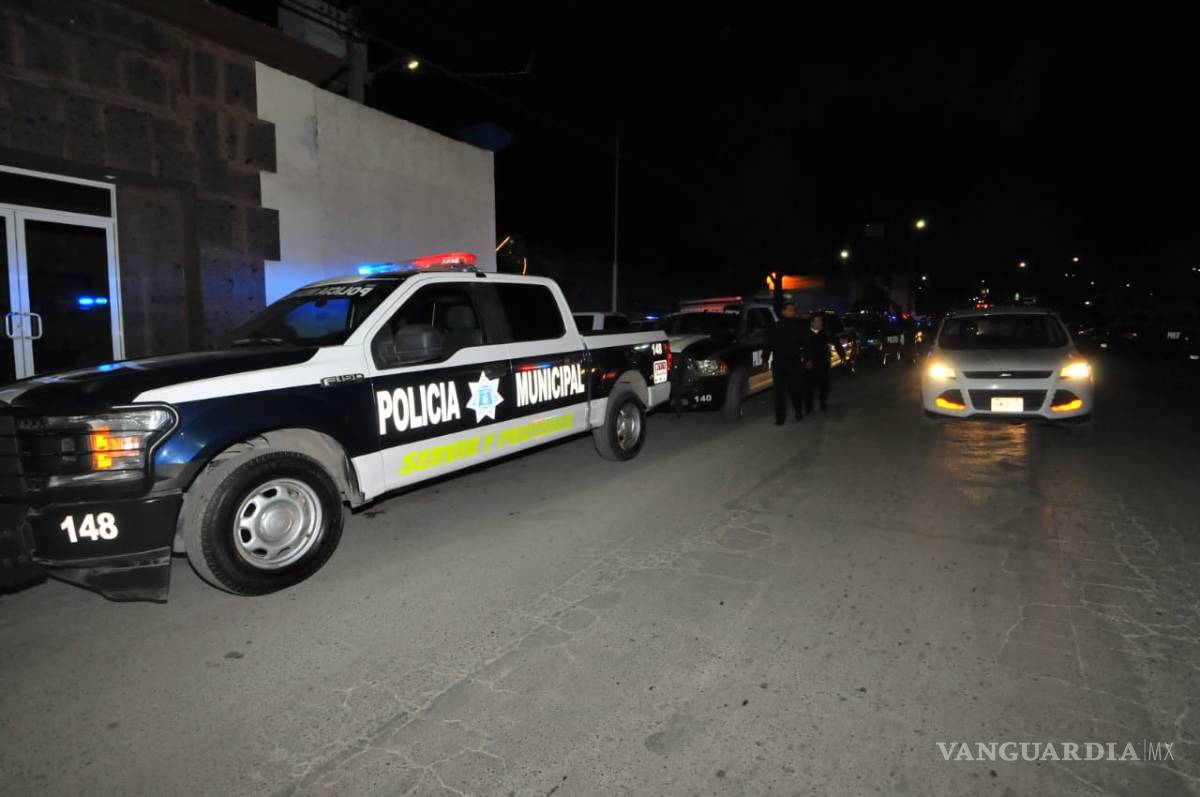$!Policías implementan operativo "marabunta" en Monclova