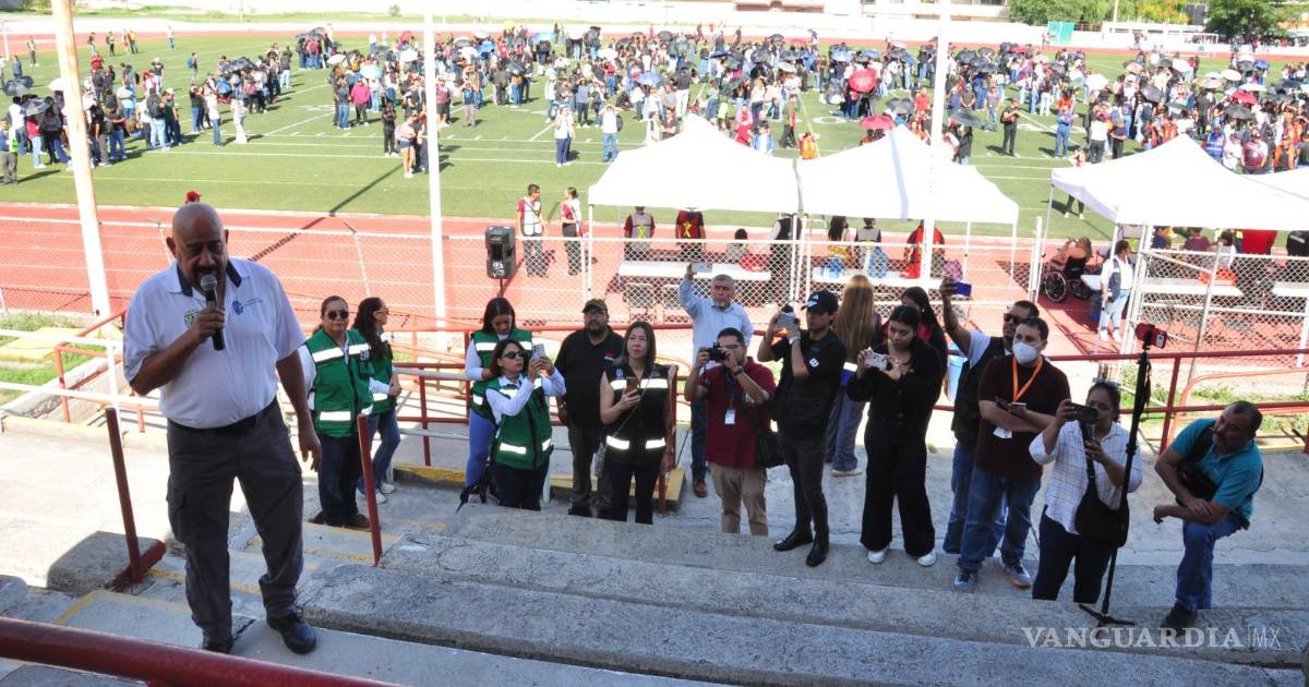 Participan más de 4,500 alumnos en simulacro por amenaza de bomba en el Tec de Saltillo