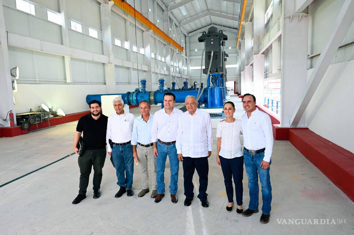 $!LERDO, DURANGO, 24AGOSTO2024.-. Andrés Manuel López Obrador, presidente de México y Claudia Sheinbaum, presidenta electa, presidieron la inauguración de la infraestructura de Agua Saludable para La Laguna, segunda etapa.