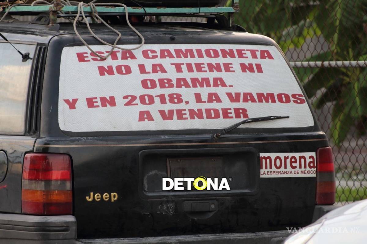 $!Pues ganó AMLO en el 2018 y CSP en 2024 y la camionetota sigue sin venderse.