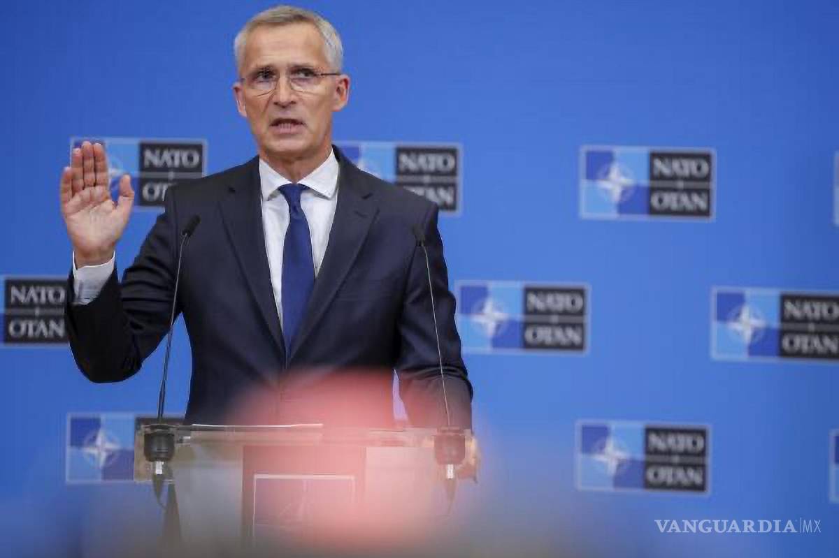 $!El secretario general de la OTAN, Jens Stoltenberg en una conferencia de prensa en Bruselas.