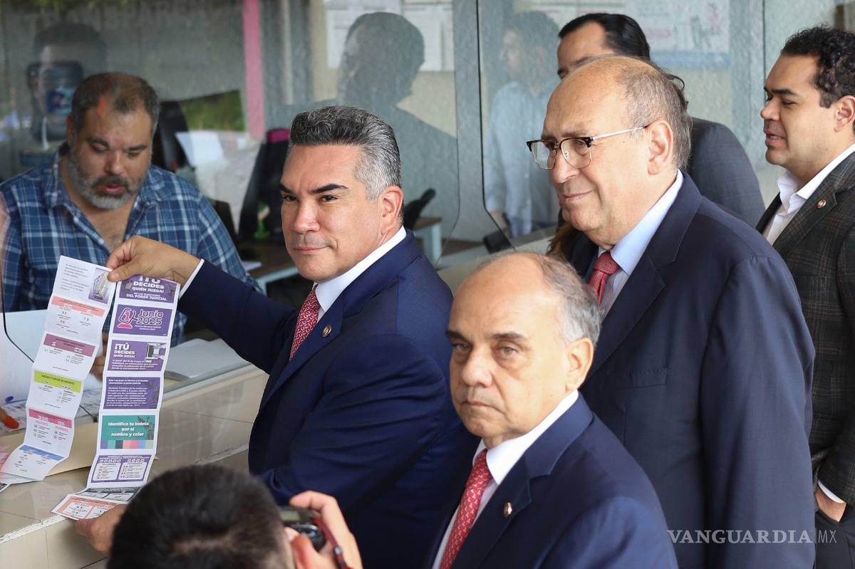 $!El dirigente del PRI presentó en el INE los acordeones con los que asegura se indujo el voto en la población