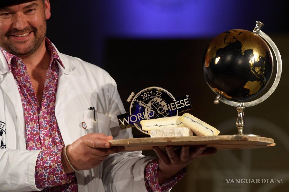 $!Olavidia, de la quesería Quesos y Besos, ubicada en Guarromán (Jaén), se alzó con el premio al mejor queso del mundo en el World Cheese Awards (WCA) 2021 que se celebro en Oviedo, España. EFE/Eloy Alonso