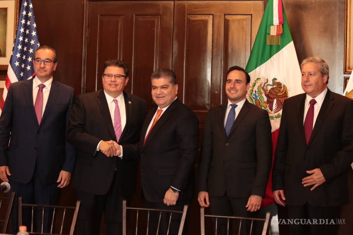 $!Firma Miguel Riquelme convenio de colaboración de seguridad, comercio y educación con Texas