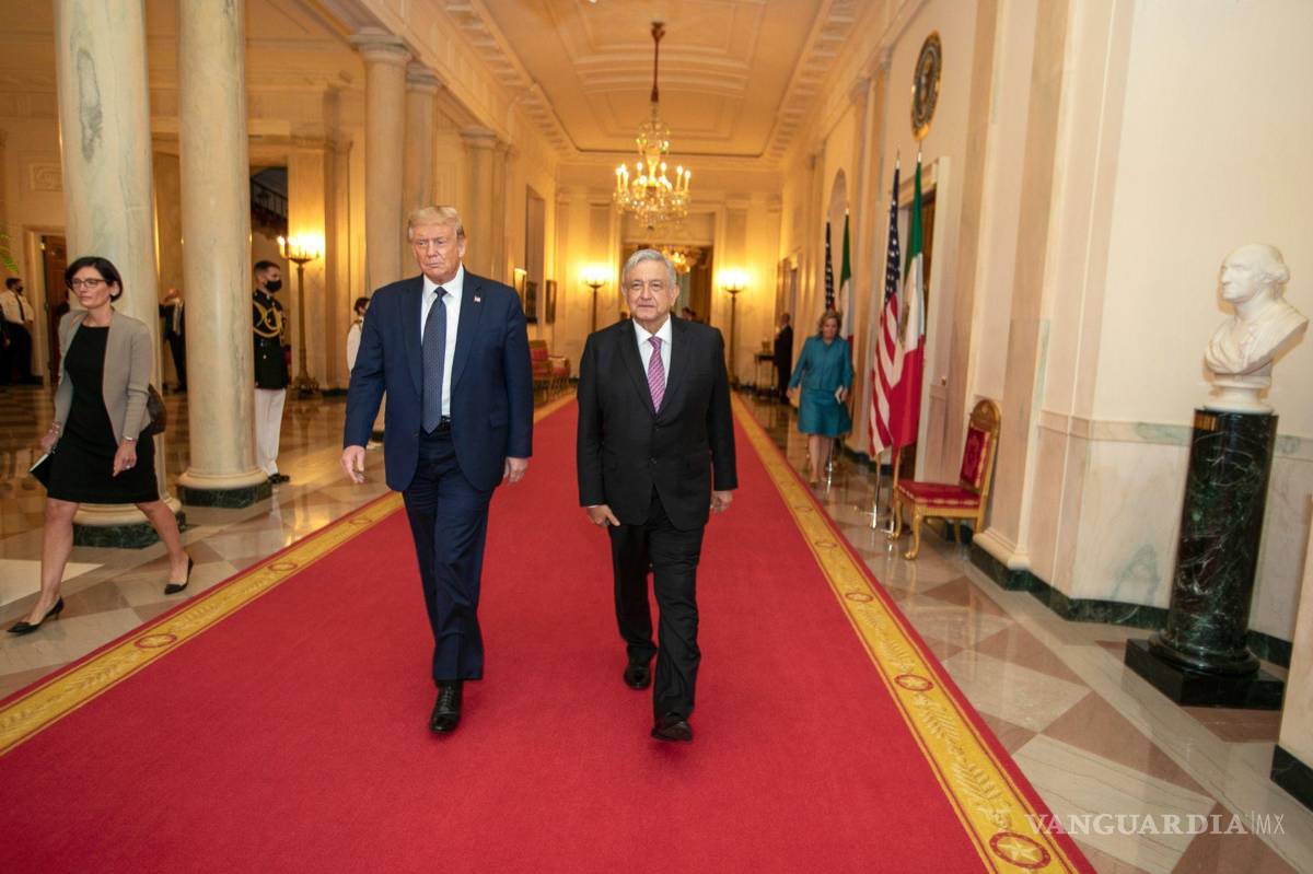 $!El entonces presidente estadounidense Donald Trump, ofreció una cena en la Casa Blanca en honor al exmandatario de México, Andrés Manuel López Obrador.