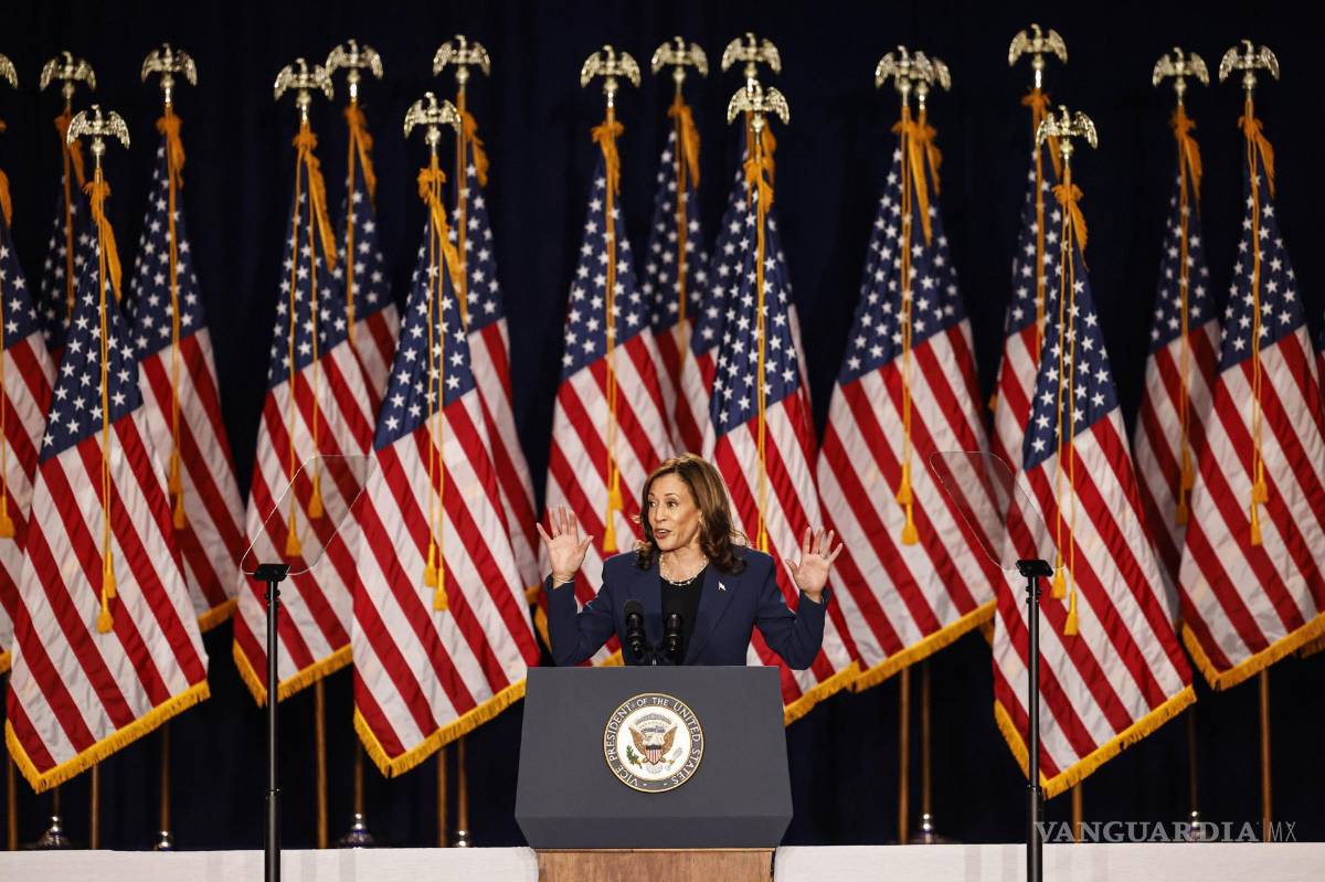 $!West Allis (United States), 23/07/2024.- US Vice President Kamala Harris speaks at a campaign event at West Allis, Wisconsin, USA, USA, 23 July 2024. US President Biden announced on Sunday 21 July 2024 that he would no longer seek re-election and endorsed Vice President Harris to be the Democratic presidential nominee for the US elections in November 2024. (Elecciones) EFE/EPA/JEFFREY PHELPS