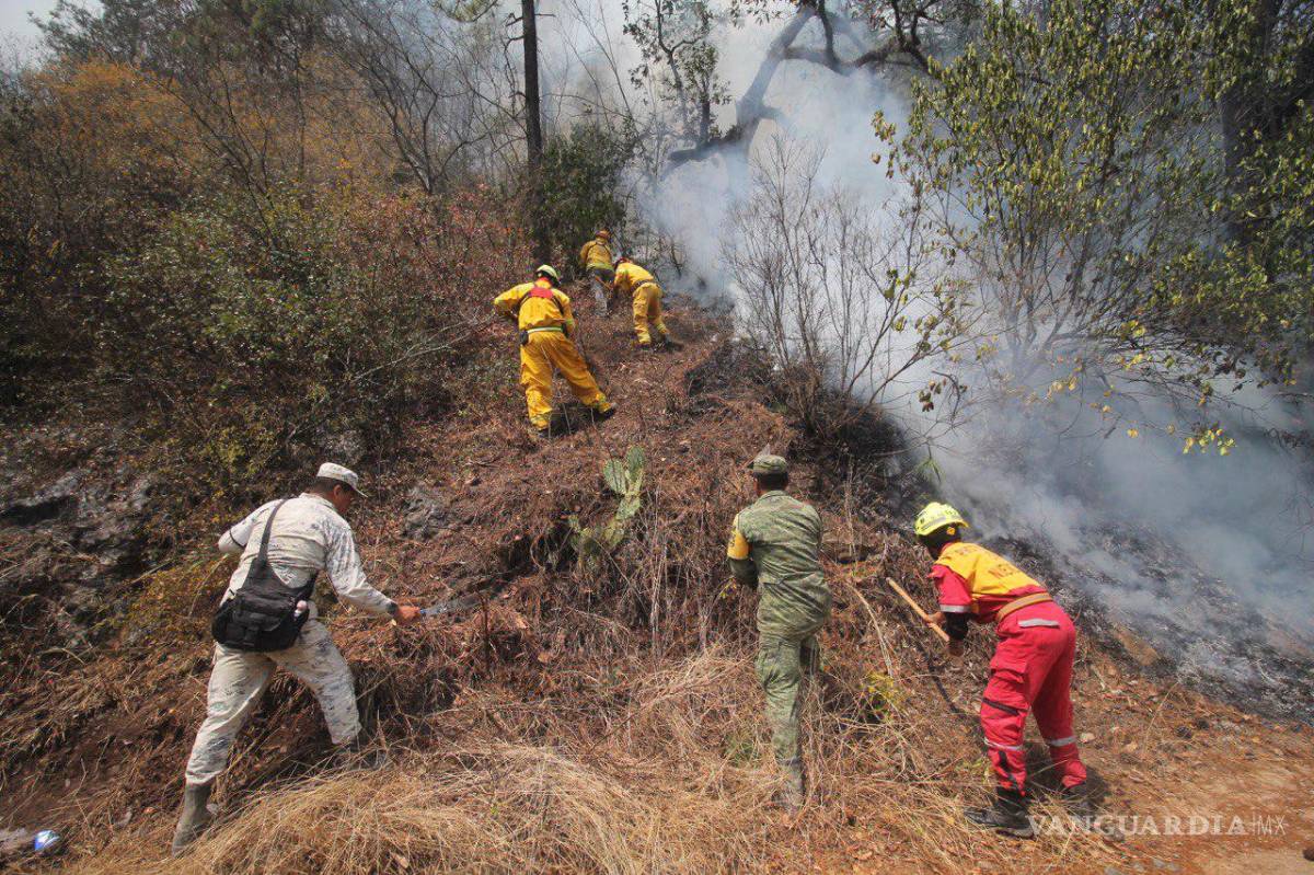 $!Habitantes en sierra de NL respiran cenizas, sin luz, agua y un incendio al acecho