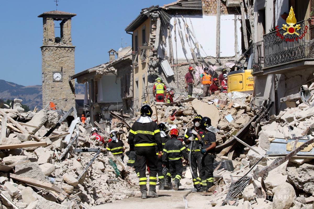 $!Declaran estado de emergencia en Italia por el trágico temblor