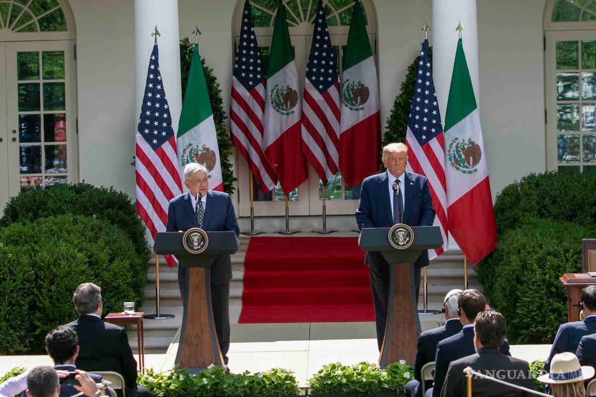 $!Andrés Manuel López Obrador, Presidente de México, y Donald Trump, mandatario estadounidense en la Casa Blanca.