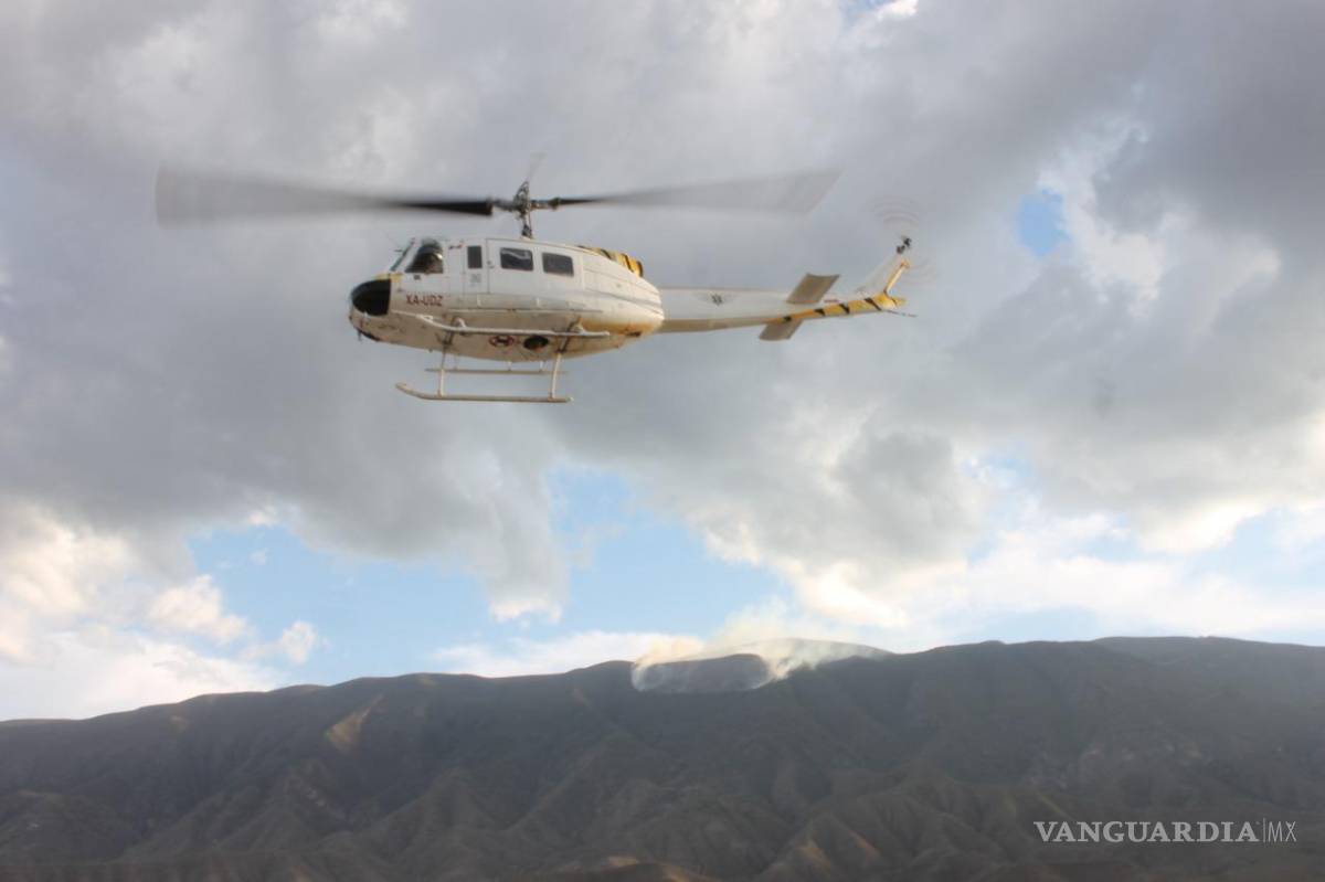 $!Se reactiva incendio en la sierra de Parras de la Fuente