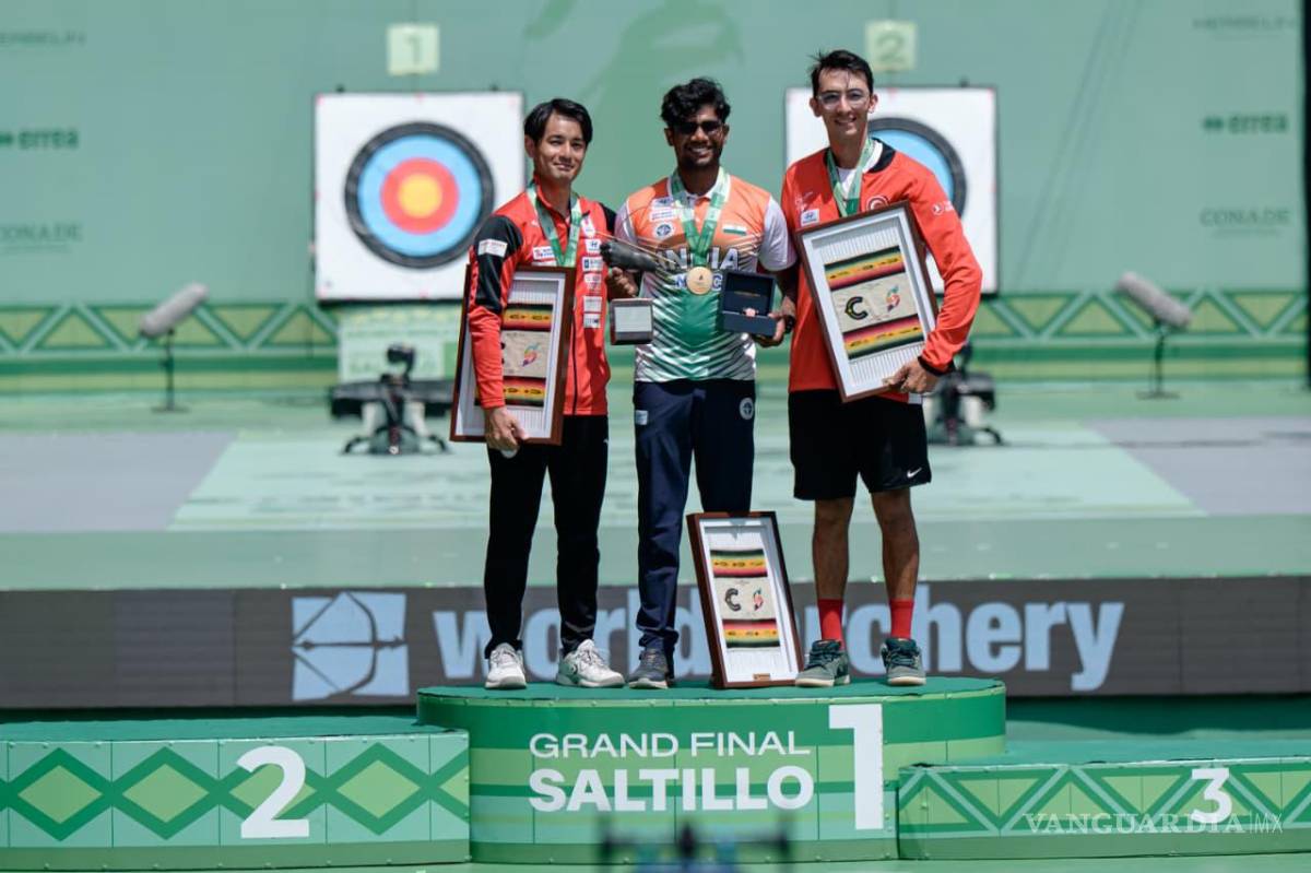 $!La Final de la Copa del Mundo de Tiro con Arco concluyó este domingo en Saltillo con la premiación de las distintas categorías disputadas en Plaza de Armas.