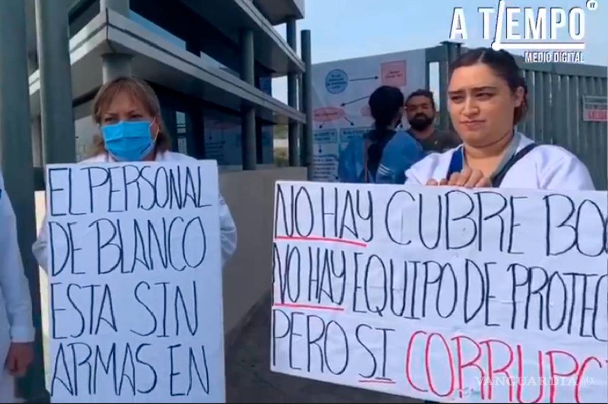 $!Protestas por falta de insumos en el Hospital General de Saltillo antecedieron la salida de uno de los funcionarios que firmó el contrato con la EFOS.