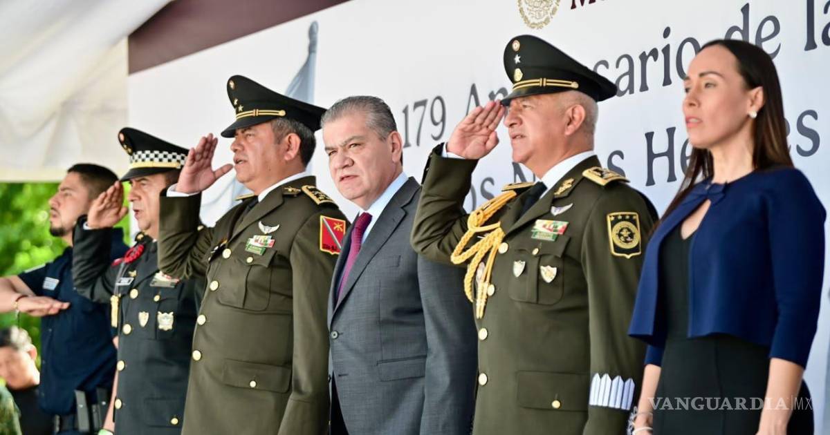 Conmemora Riquelme 179 aniversario de los Niños Héroes en Torreón; destaca labor del Ejército y Guardia Nacional