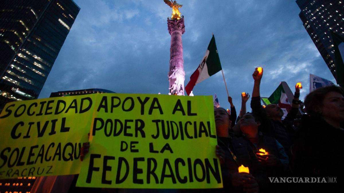 Trabajadores del Poder Judicial en paro protestan contra reforma en ...