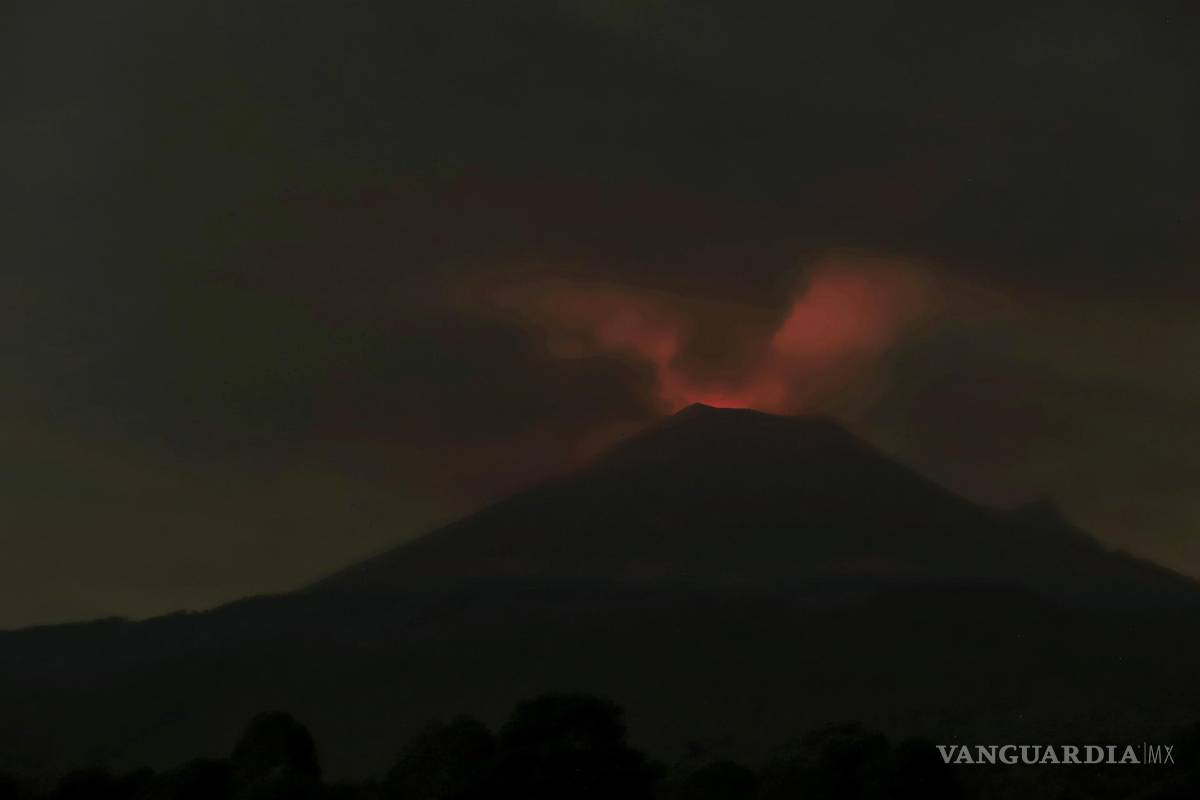 Asombrosas imágenes de la actividad del volcán Popocatépetl