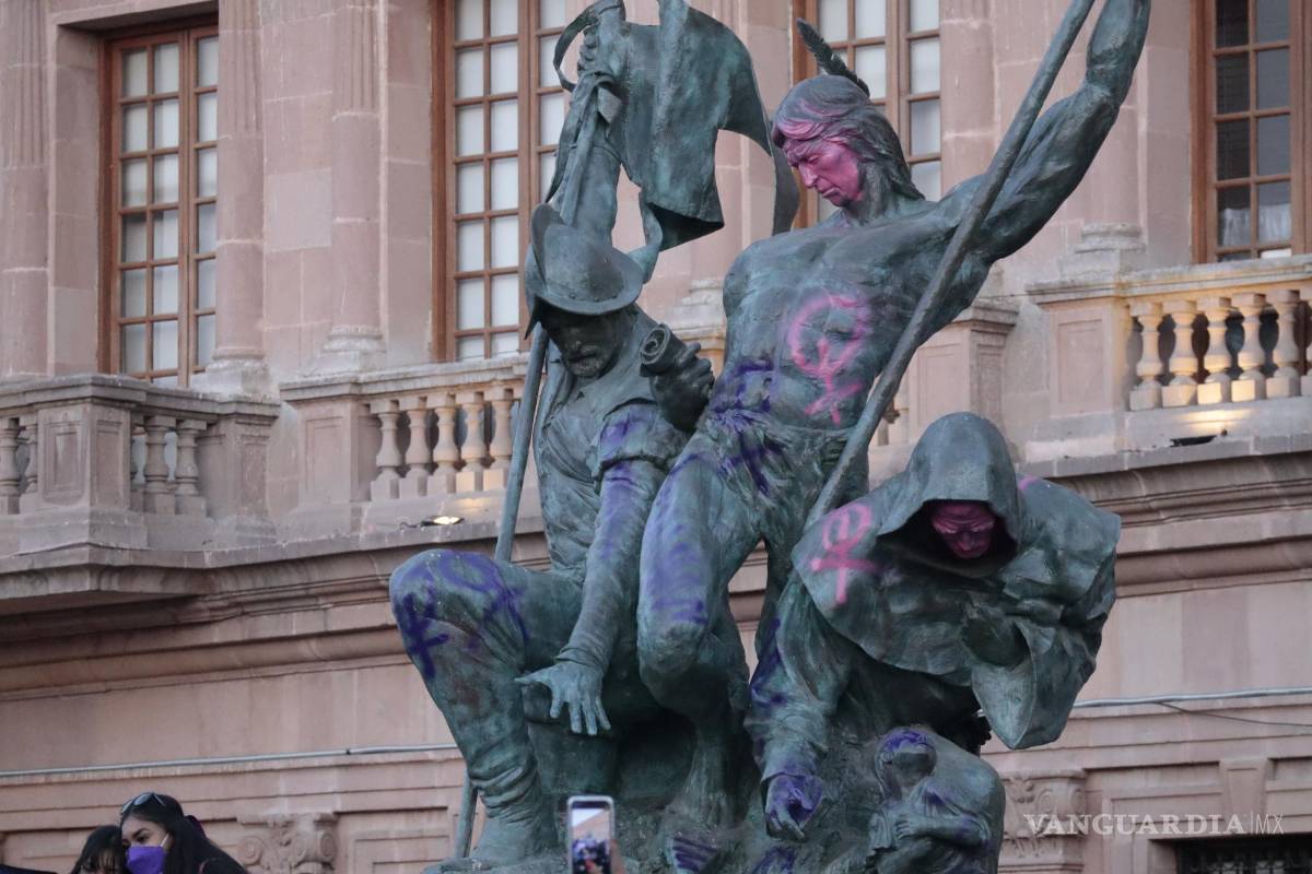 $!¿Por qué se rayan los monumentos durante la manifestación del 8M? Conoce la iconoclasia y su significado