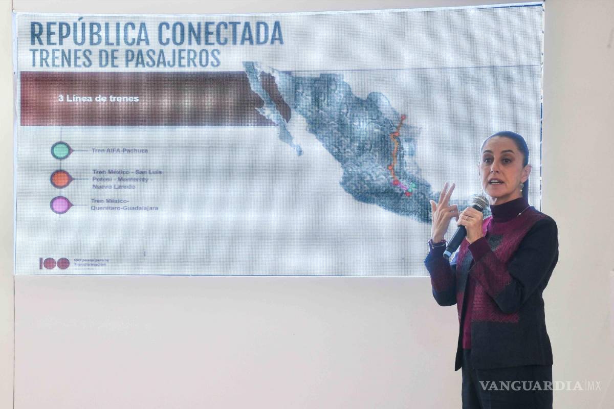 $!La virtual presidenta electa ha dado a conocer los proyectos ferroviarios que se estarán desarrollando en su sexenio.