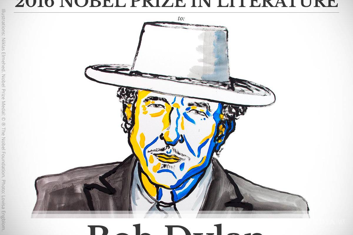 Anuncian al músico Bob Dylan como premio Nobel de Literatura 2016
