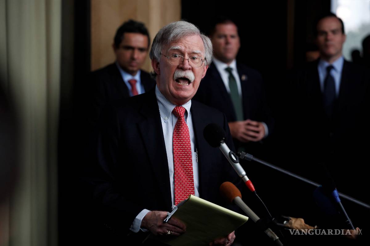 $!John Bolton advierte que el objetivo del bloqueo son Maduro y los que se oponen a Guaidó